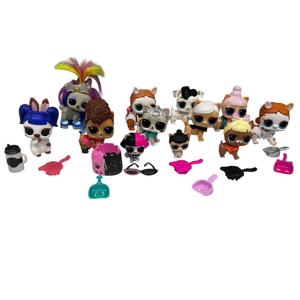 L.O.L. Surprise Pet Dolls & Accessories Lot Of 12